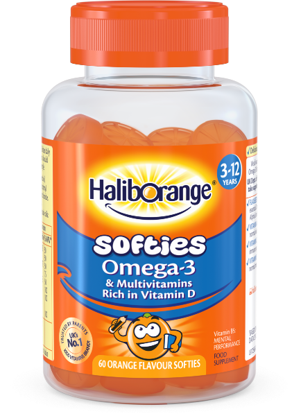 Omega-3 & Multivitamin Softies Orange x60